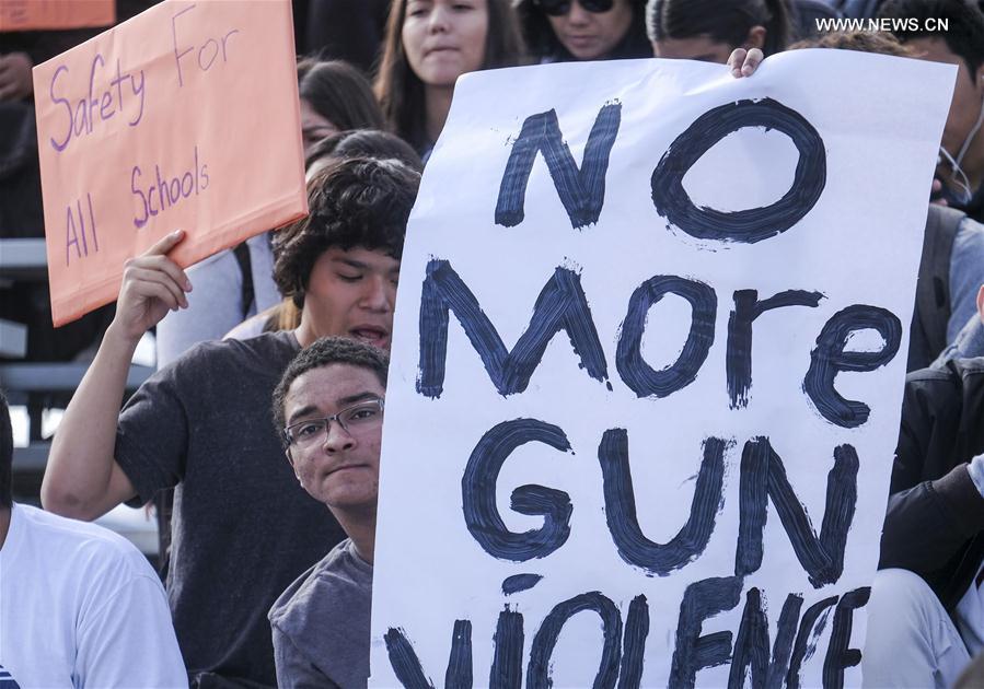 U.S.-LOS ANGELES-STUDENTS-NATIONAL SCHOOL WALKOUT-GUN VIOLENCE