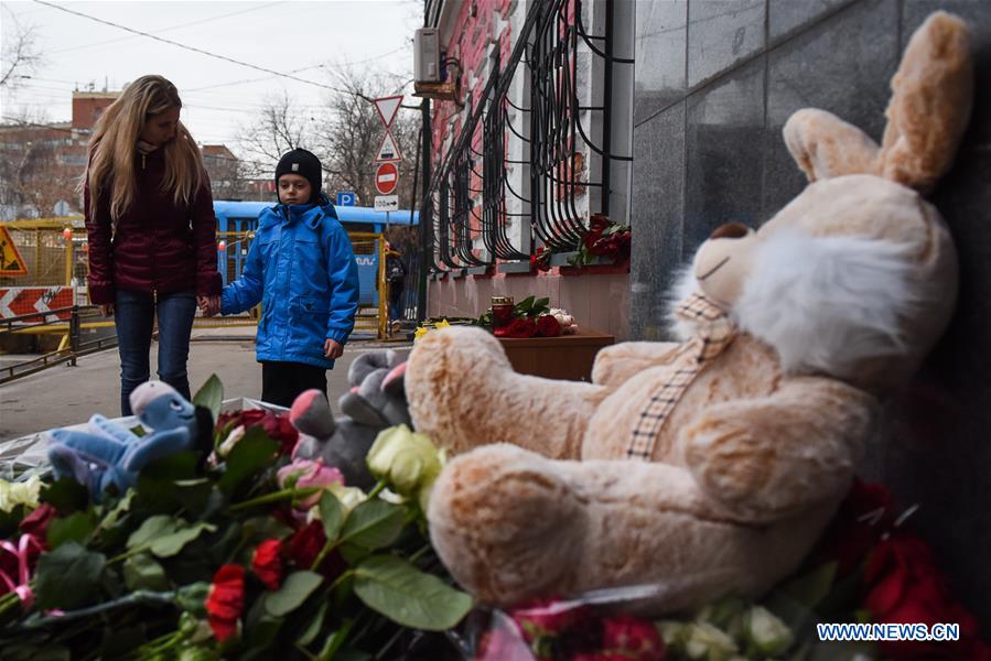 RUSSIA-MOSCOW-KEMEROVO FIRE-MOURNING