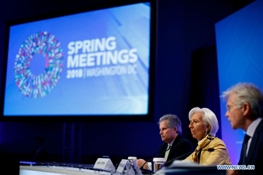 U.S.-WASHINGTON D.C.-IMF-WORLD BANK-PRESS CONFERENCE-LAGARDE