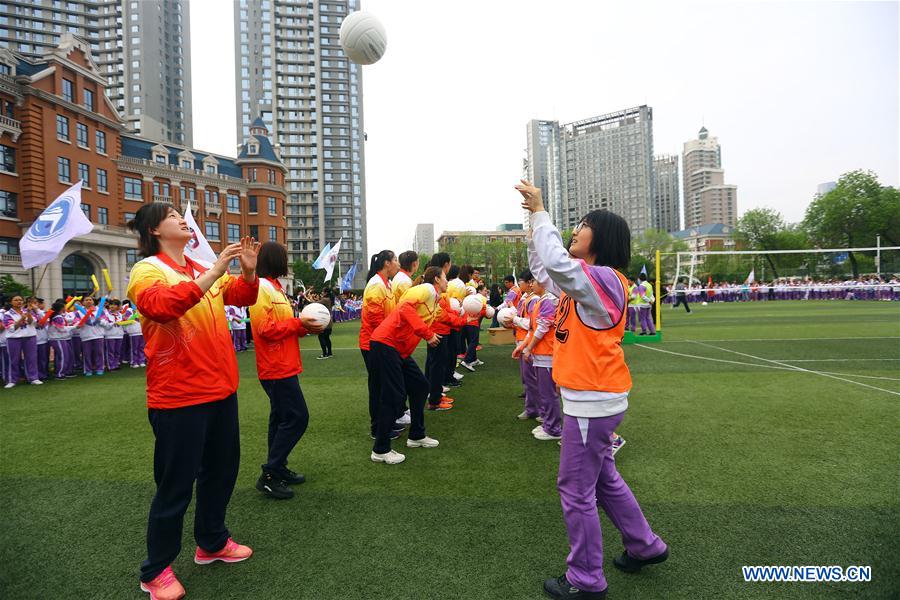 #CHINA-TIANJIN-VOLLEYBALL TEAM-SPIRIT (CN)