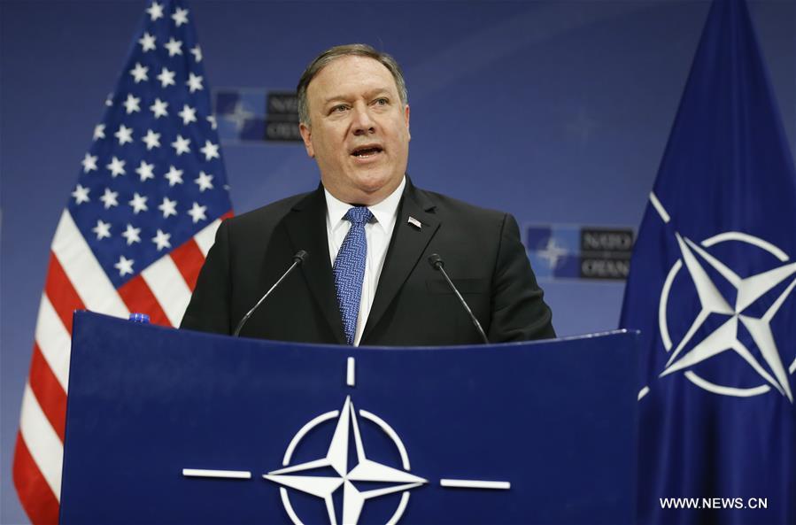 BELGIUM-BRUSSELS-NATO-FM-MEETING-U.S.-POMPEO