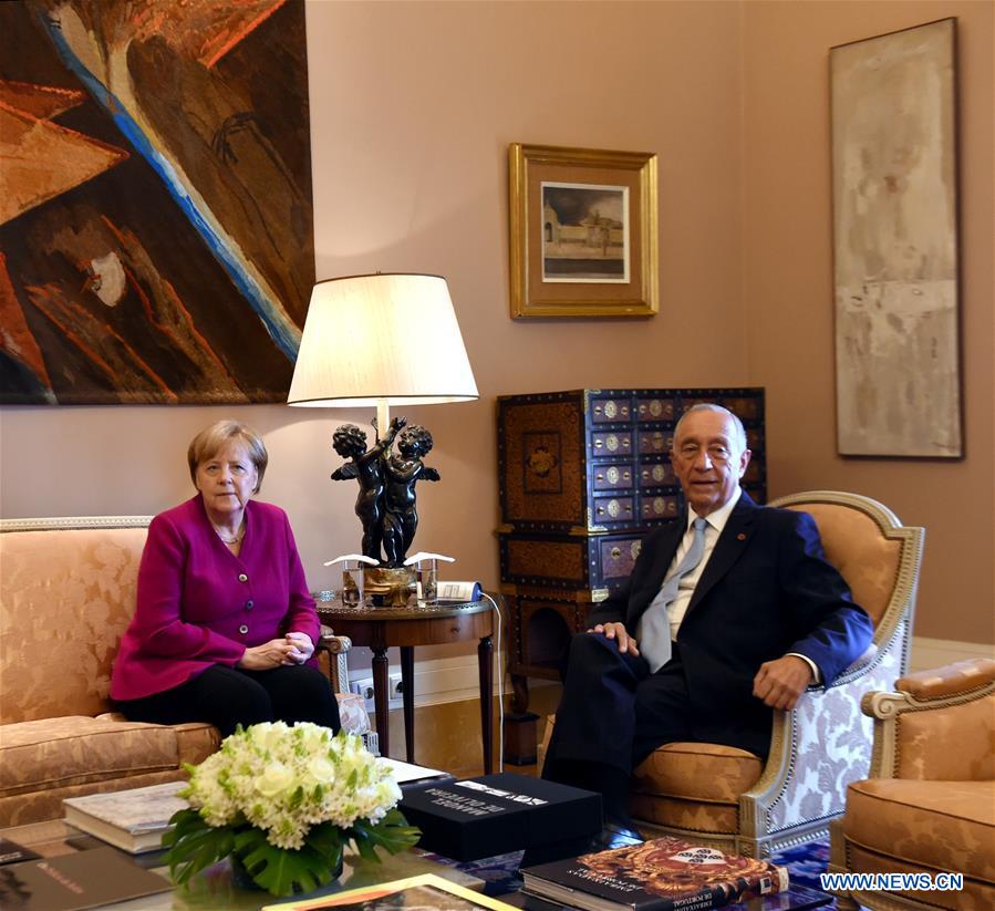 PORTUGAL-LISBON-PRESIDENT-GERMANY-CHANCELLOR-MEETING