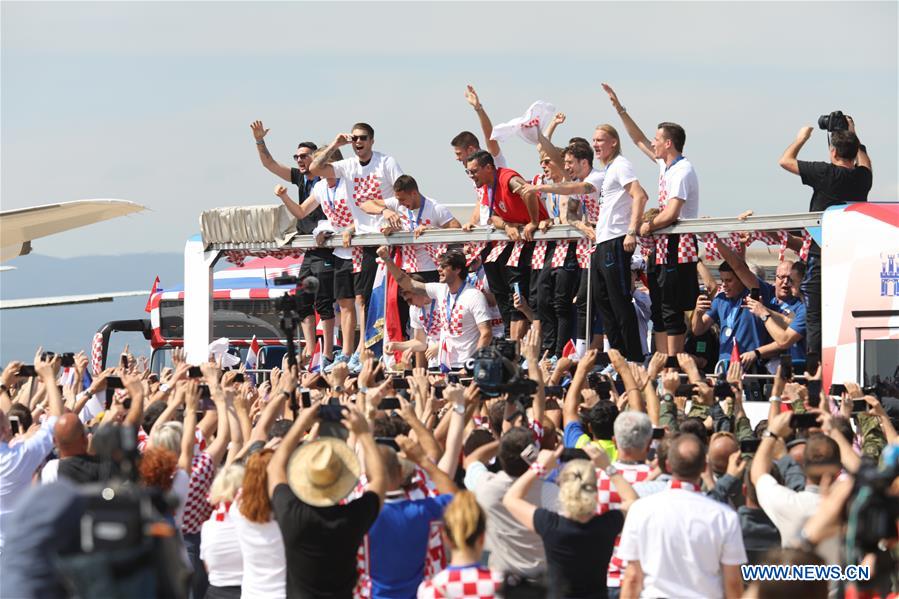 (SP)CROATIA-ZAGREB-FIFA WORLD CUP-NATIONAL TEAM-ARRIVAL