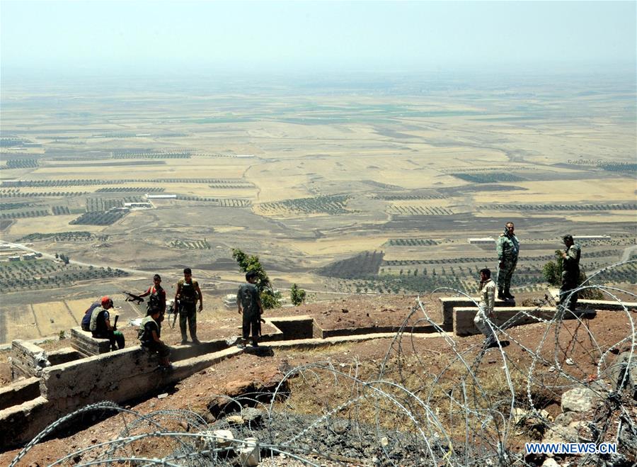 SYRIA-DARAA-SYRIAN ARMY-STRATEGIC HILL-CAPTURE