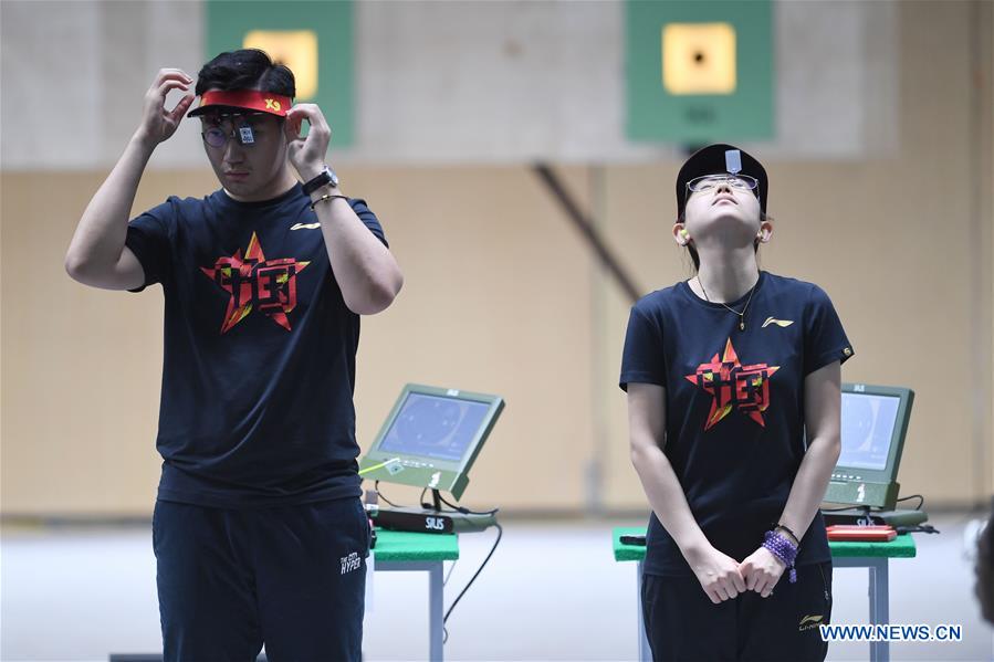 (SP)INDONESIA-PALEMBANG-ASIAN GAMES-SHOOTING-10M AIR PISTOL MIXED TEAM