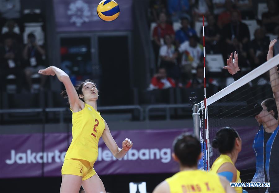 (SP)INDONESIA-JAKARTA-ASIAN GAMES-VOLLEYBALL-WOMEN'S SEMIFINAL