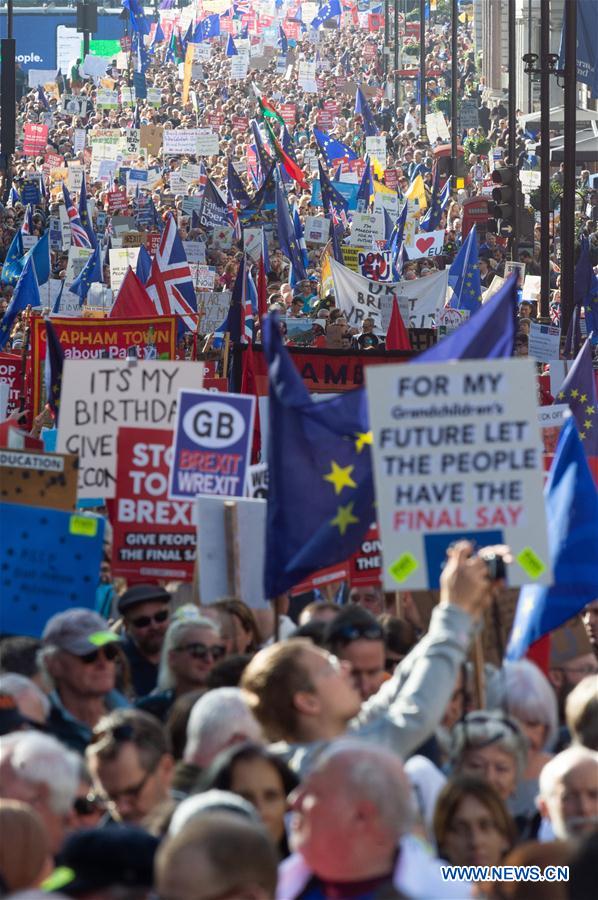 BRITAIN-LONDON-BREXIT VOTE-DEMONSTRATION