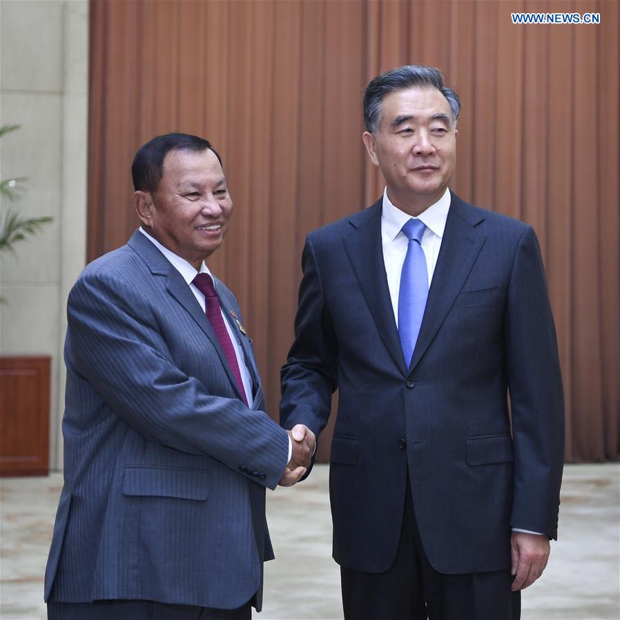 CHINA-BEIJING-WANG YANG-SAMDECH SAY CHHUM-MEETING (CN)