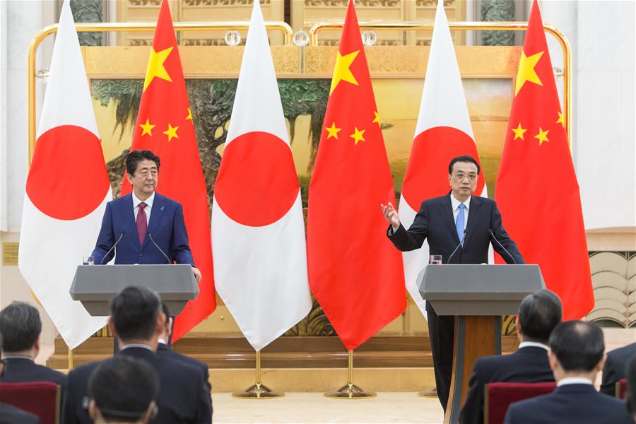 CHINA-BEIJING-LI KEQIANG-SHINZO ABE-PRESS CONFERENCE (CN)