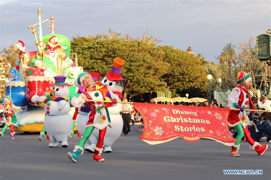 JAPAN-CHIBA-DISNEY-CHRISTMAS PARADE