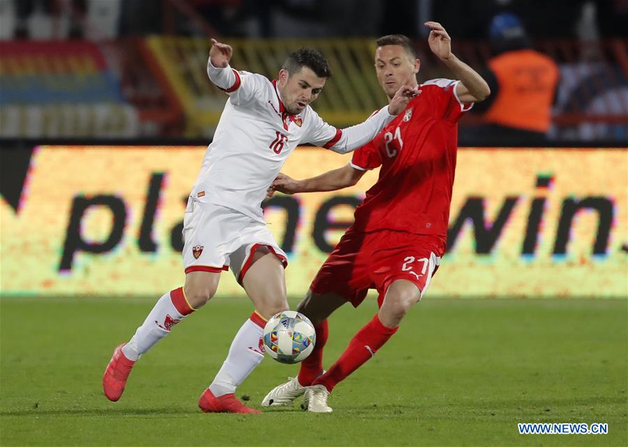 (SP)SERBIA-BELGRADE-FOOTBALL-UEFA-SERBIA VS MONTENERGRO