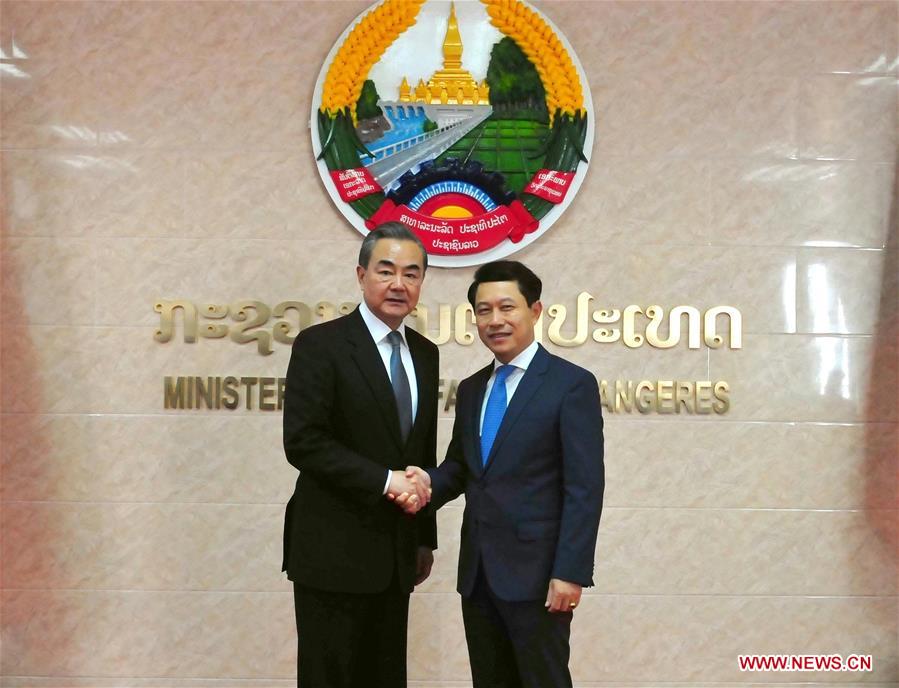 LAOS-VIENTIANE-CHINA-FM-MEETING