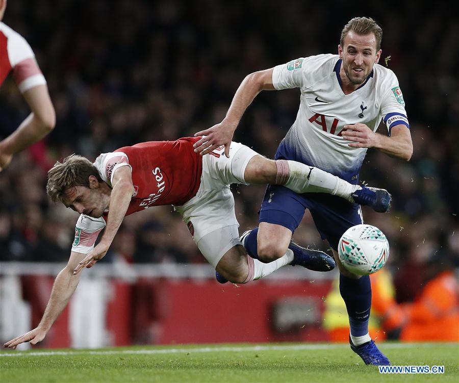 (SP)BRITAIN-LONDON-FOOTBALL-CARABAO CUP-ARSENAL VS TOTTENHAM HOTSPUR