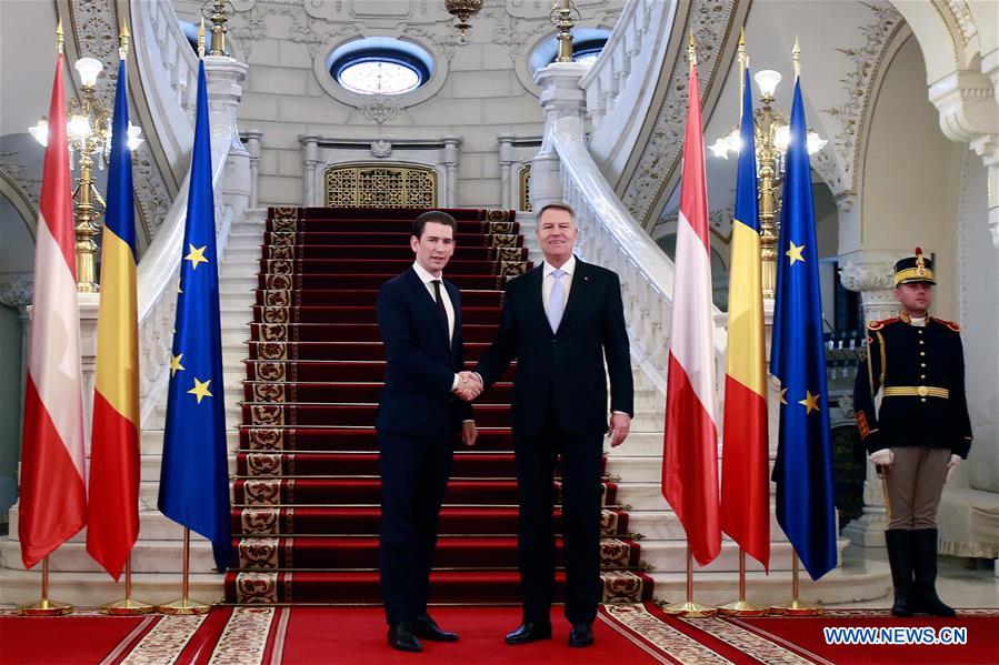 ROMANIA-BUCHAREST-IOHANNIS-AUSTRIA-EU PRESIDENCY