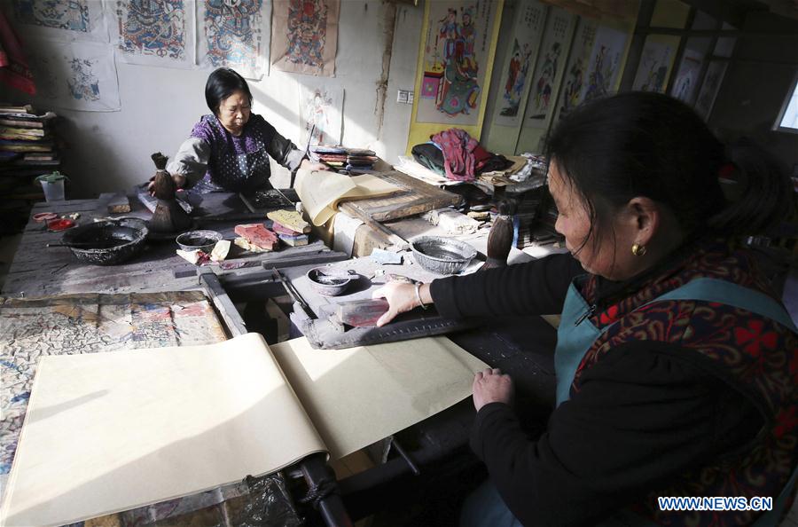 #CHINA-SHANDONG-WEIFANG-WOODBLOCK-NEW YEAR PAINTINGS(CN)