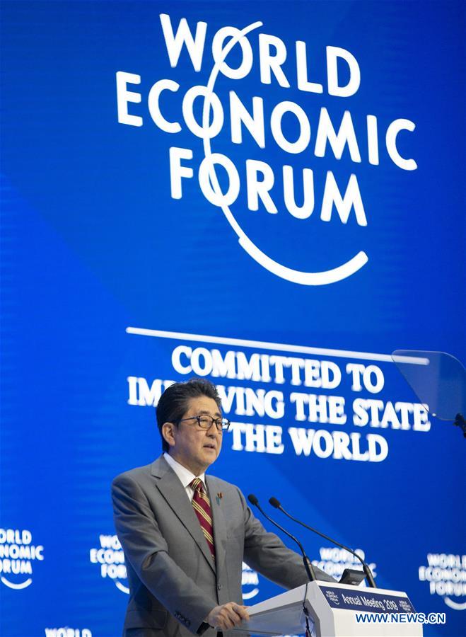 SWITZERLAND-DAVOS-WORLD ECONOMIC FORUM-JAPAN-ABE