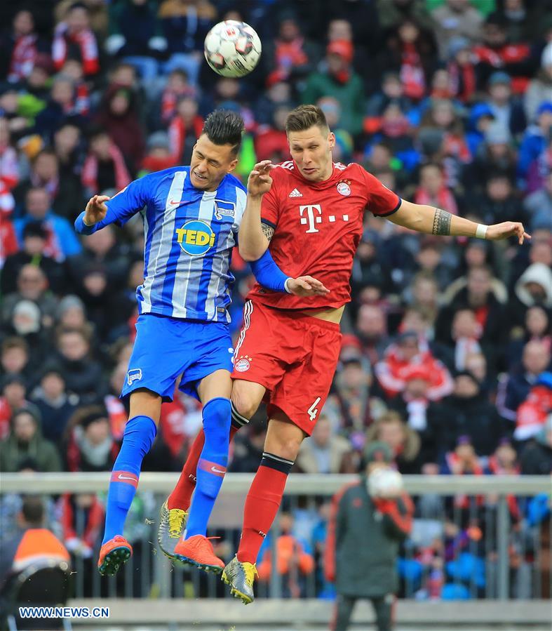 (SP)GERMANY-MUNICH-SOCCER-BUNDESLIGA-BAYERN MUNICH VS HERTHA