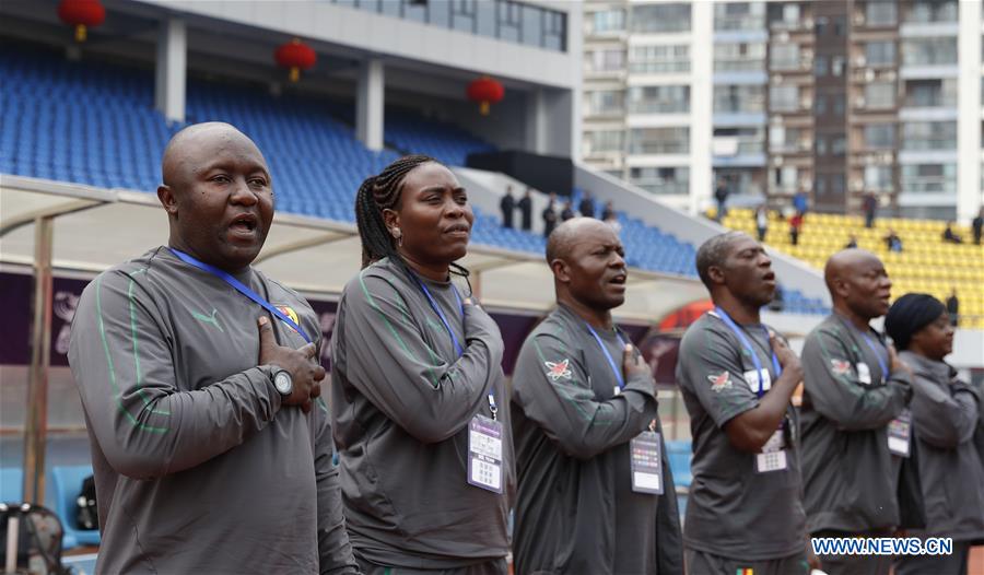 (SP)CHINA-WUHAN-WOMEN'S FOOTBALL TOURNAMENT-CAMEROON VS CROATIA