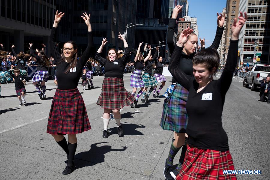 U.S.-NEW YORK-TARTAN DAY PARADE