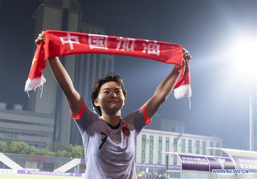 (SP)CHINA-WUHAN-FOOTBALL-INTERNATIONAL WOMEN'S FOOTBALL TOURNAMENT WUHAN 2019 FINAL-CHINA VS CAMEROON