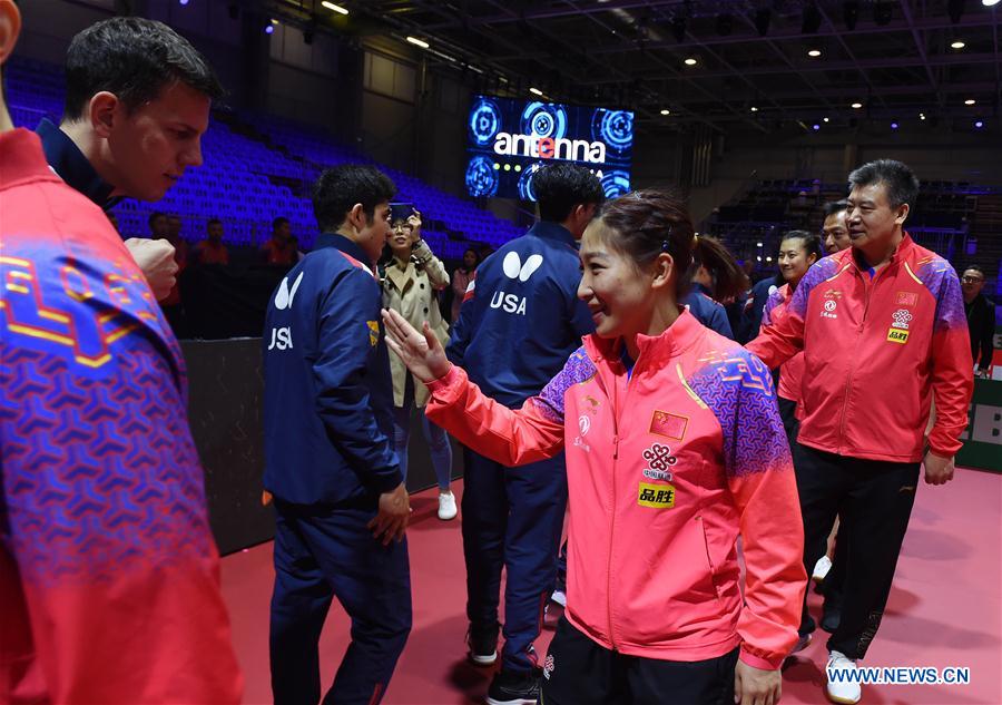 (SP)HUNGARY-BUDAPEST-TABLE TENNIS-CHAMPIONSHIPS-PRACTICE