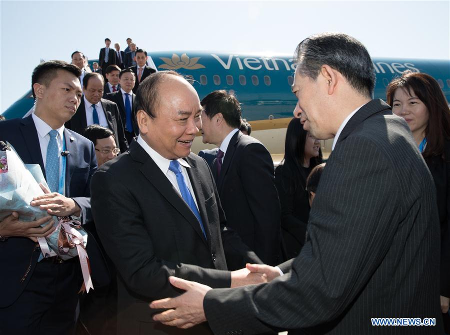 (BRF)CHINA-BEIJING-BELT AND ROAD FORUM-VIETNAMESE PM-ARRIVAL (CN)