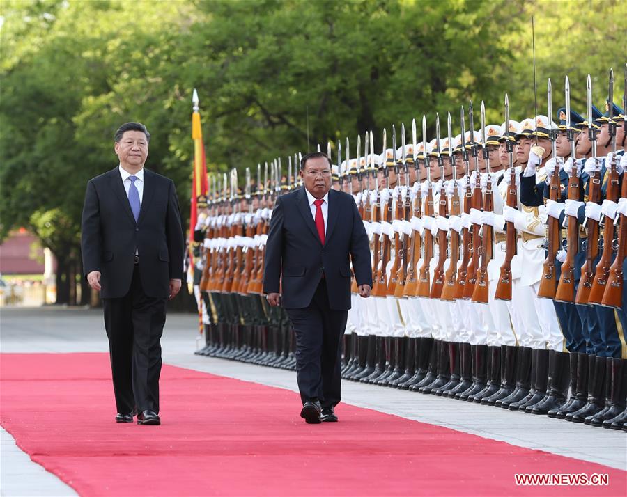 CHINA-BEIJING-XI JINPING-LAO PRESIDENT-TALKS (CN)