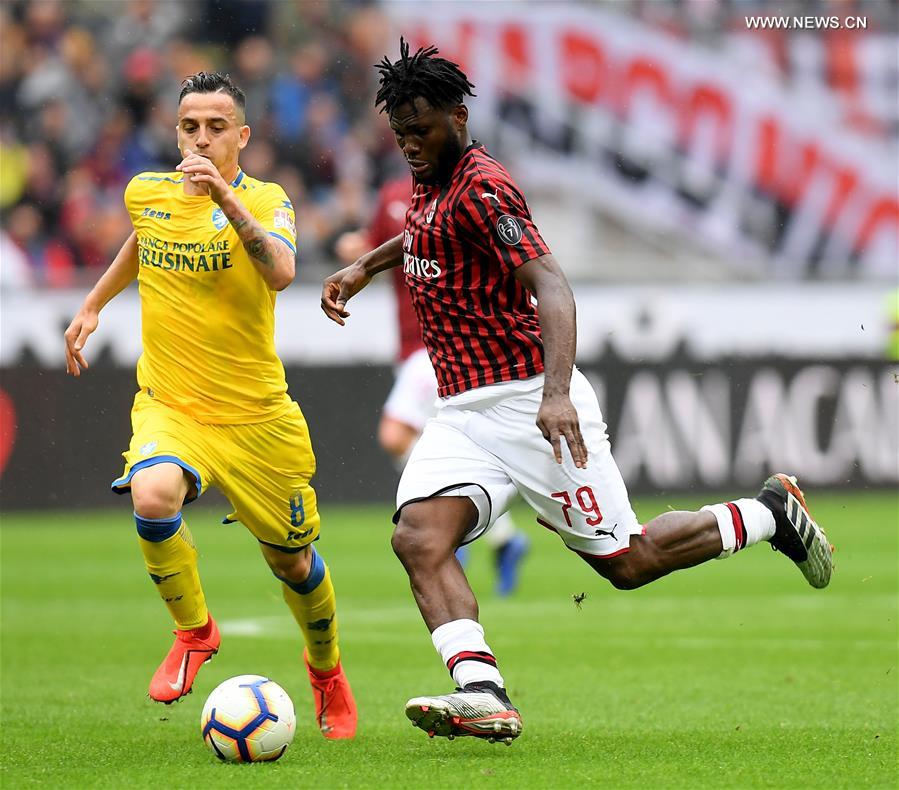 (SP)ITALY-MILAN-SOCCER-SERIE A-AC MILAN VS FROSINONE