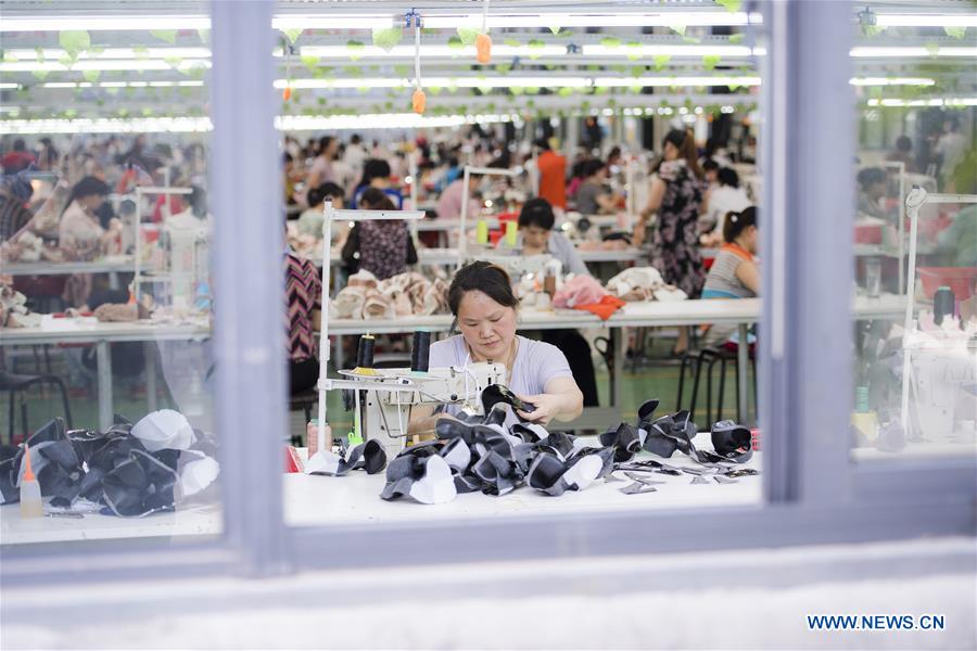 CHINA-HUBEI-POVERTY ALLEVIATION-SHOES MAKING WORKSHOP (CN)