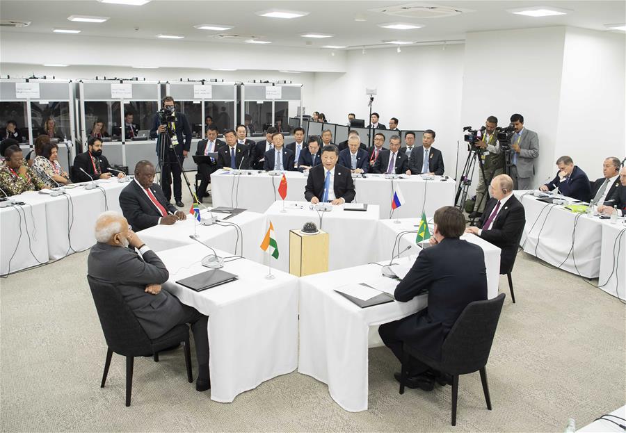 JAPAN-OSAKA-XI JINPING-BRICS-MEETING