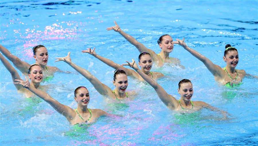 (SP)SOUTH KOREA-GWANGJU-FINA WORLD CHAMPIONSHIPS-ARTISTIC SWIMMING-WOMEN'S TEAM TECHNICAL FINAL