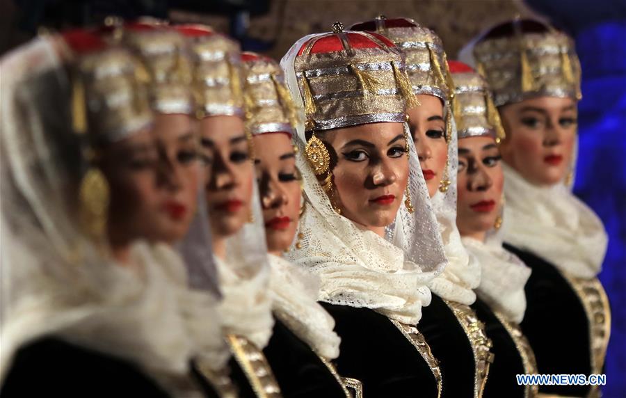 JORDAN-JERASH-ART FESTIVAL-CIRCASSIAN DANCE