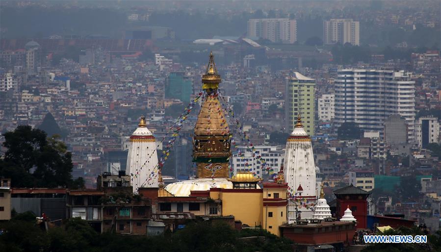 NEPAL-KATHMANDU-SWAYAMBHUNATH STUPA-VIEW