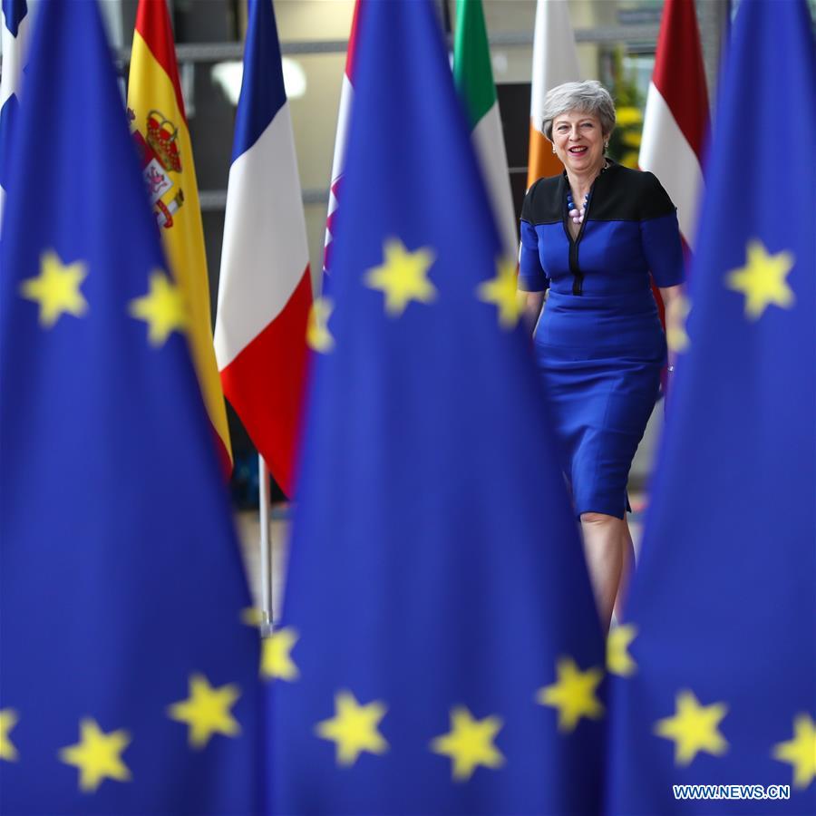 (PORTRAITS)BELGIUM-BRUSSELS-THERESA MAY