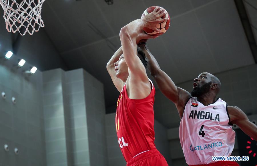 (SP)CHINA-KUNSHAN-INTERNATIONAL MEN'S BASKETBALL CHANLLENGE-CHINA VS ANGOLA(CN)