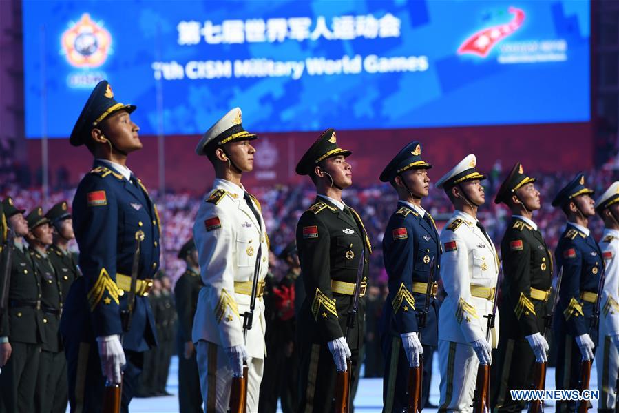 (SP)CHINA-WUHAN-7TH MILITARY WORLD GAMES-OPENING CEREMONY