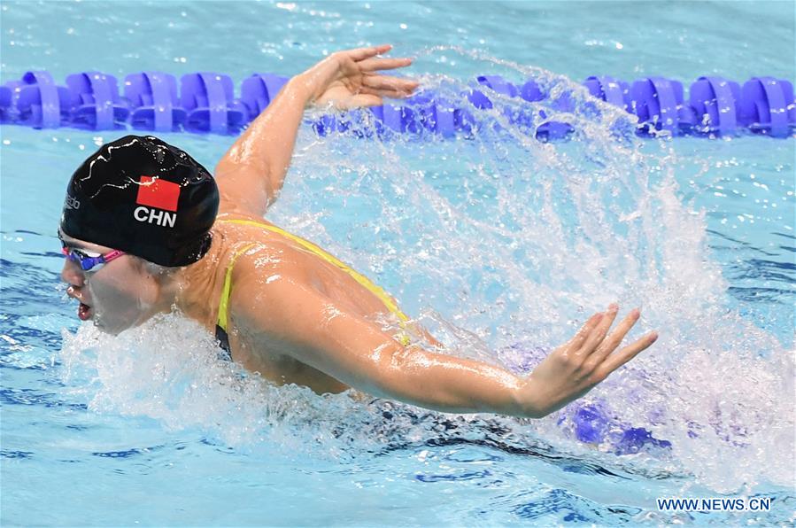 (SP)CHINA-WUHAN-7TH MILITARY WORLD GAMES-SWIMMING-WOMEN'S 100M BUTTERFLY(CN)