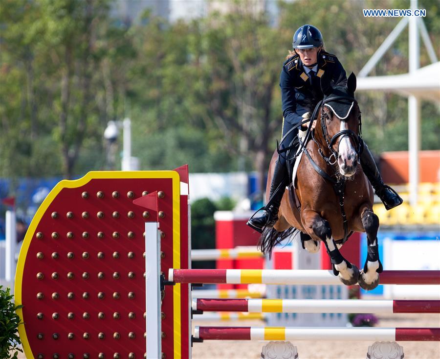 (SP)CHINA-WUHAN-7TH MILITARY WORLD GAMES-EQUESTRIAN-JUMPING INDIVIDUAL