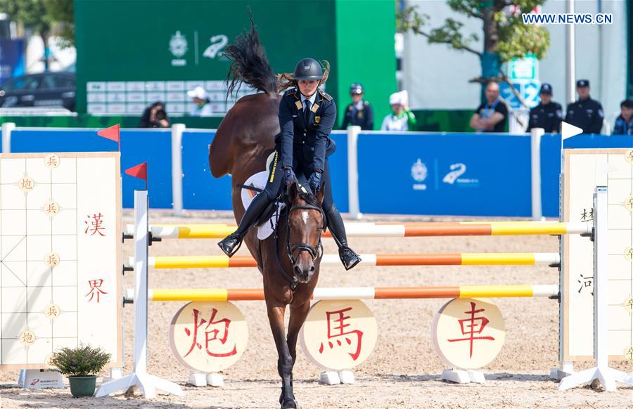 (SP)CHINA-WUHAN-7TH MILITARY WORLD GAMES-EQUESTRIAN-JUMPING INDIVIDUAL