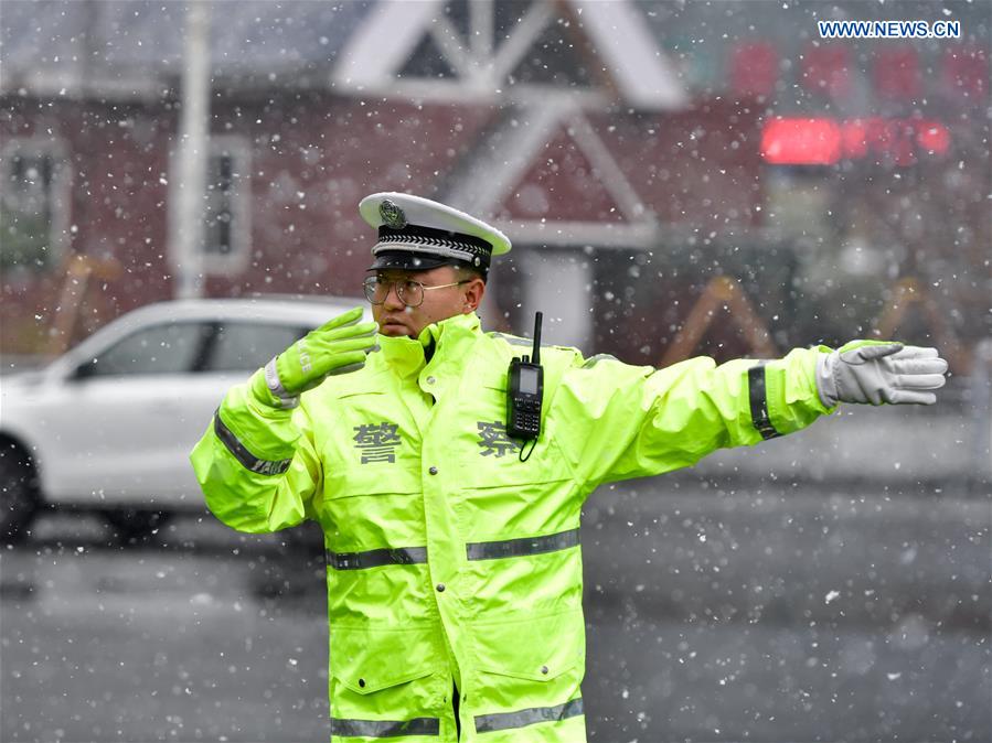 CHINA-QINGHAI-XINING-SNOWFALL (CN)