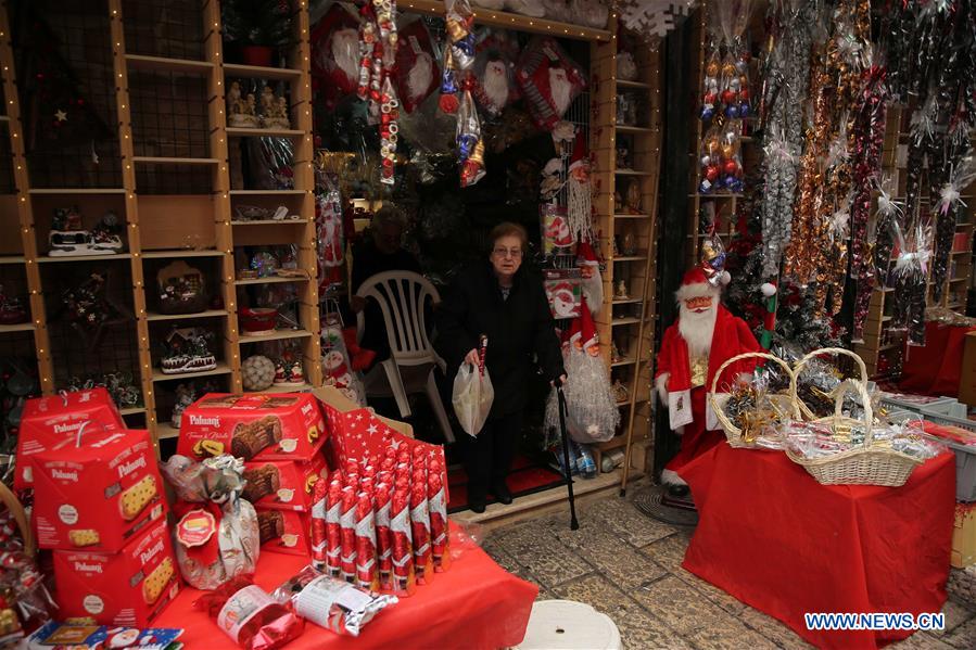 MIDEAST-JERUSALEM-OLD CITY-CHRISTMAS