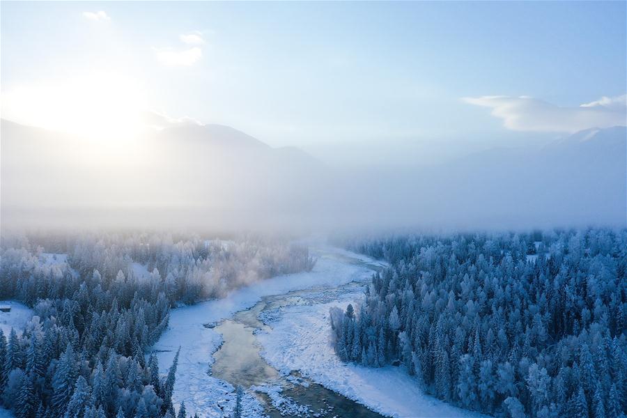 CHINA-XINJIANG-KANAS-WINTER SCENERY (CN)