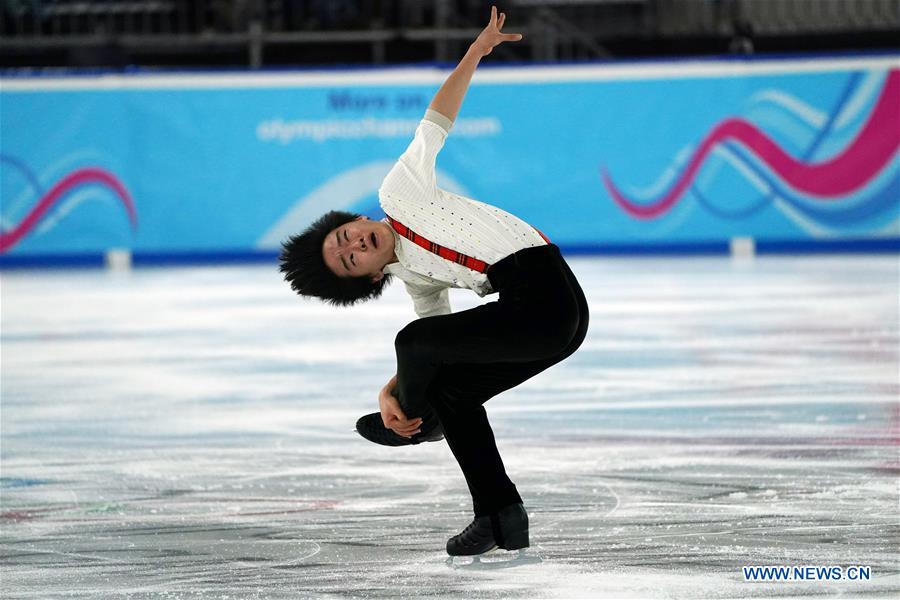 (SP)SWITZERLAND-LAUSANNE-WINTER YOG-FIGURE SKATING-MEN'S SINGLES SKATING