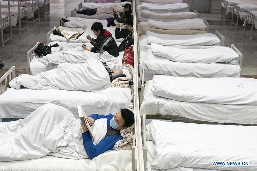 CHINA-HUBEI-WUHAN-MAKESHIFT HOSPITAL-PATIENTS (CN)