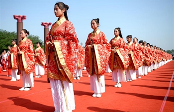 Coming-of-age ceremony held in Xi'an, NW China's Shaanxi